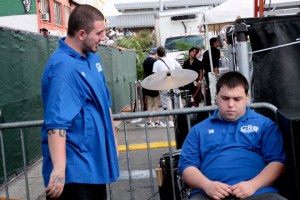 Security at Village Voice's 2009 Siren Festival