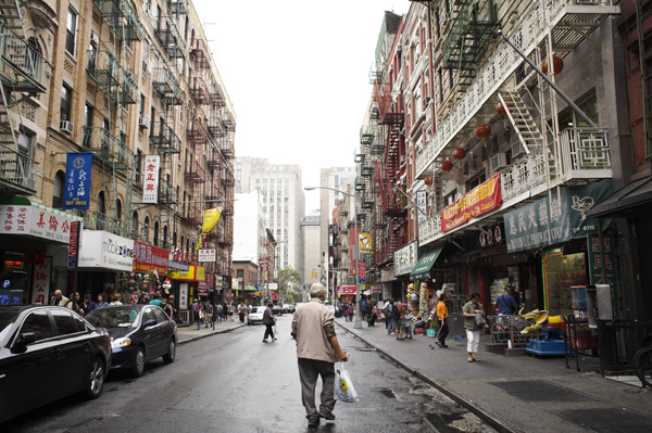Bayard at Elizabeth Street in Chinatown, NYC