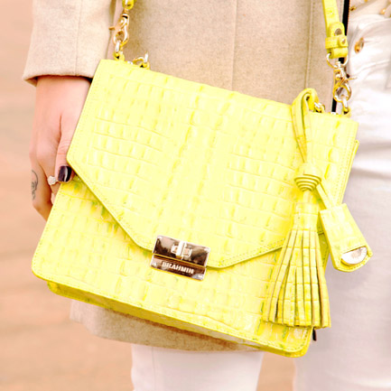 Yellow purse by Brahmin
