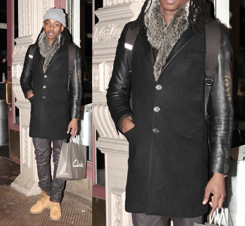 Coat: Versace for H & M