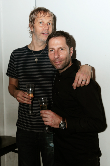 June 4, 2015: Andy Bell, Steve Queralt at the afterparty for Ride at Terminal 5 in New York City. Mandatory Credit: Tear-n Tan 2015 © Tan.  All Rights Reserved. www.tearntanfiles.com www.tearntan.com