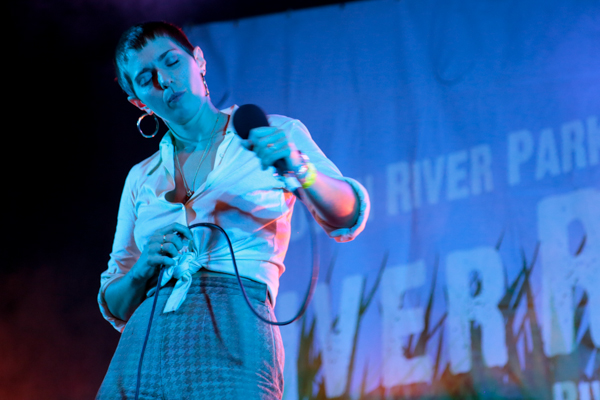 August 6, 2015: Yuck and U.S. Girls perform at the final Hudson RiverRocks show of the summer at Pier 84 in New York City. Mandatory Credit: Tear-n Tan 2015 © Tan.  All Rights Reserved.