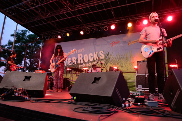 August 6, 2015: Yuck and U.S. Girls perform at the final Hudson RiverRocks show of the summer at Pier 84 in New York City. Mandatory Credit: Tear-n Tan 2015 © Tan.  All Rights Reserved.