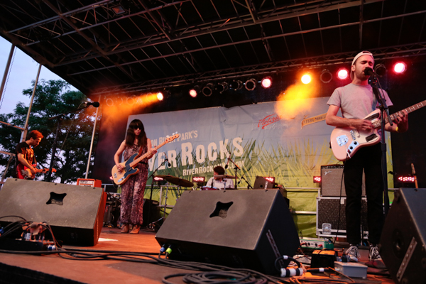 August 6, 2015: Yuck and U.S. Girls perform at the final Hudson RiverRocks show of the summer at Pier 84 in New York City. Mandatory Credit: Tear-n Tan 2015 © Tan.  All Rights Reserved.