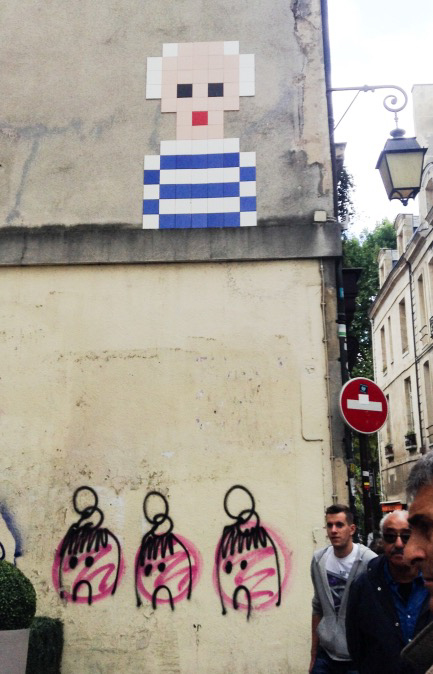 Picasso Street Art by Space Invader