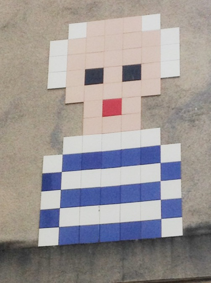 Picasso Street Art by Space Invader