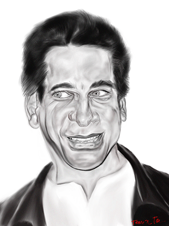 Lou Ferrigno Portrait Created via Procreate on the iPad