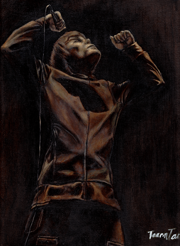 Ian Brown at Webster Hall in 2005 Acrylic on Canvas